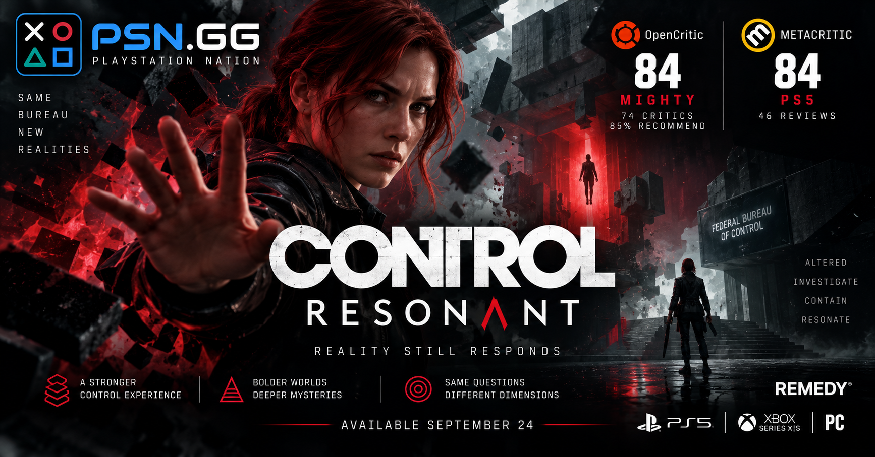 Control Resonant Reviews Are In: 84 on Metacritic, and Remedy's Best-Reviewed Game in the Series